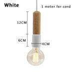Suspension barre en bois Simple