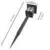 Lampadaire lanterne extérieur LED solaire à piquer Boruit (seule ou par 4)