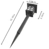 Lampadaire lanterne extérieur LED solaire à piquer Boruit (seule ou par 4)