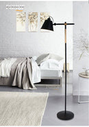 Lampadaire en bois et métal design ajustable Floor