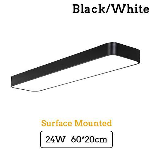 Square LED ceiling light with rounded edge Surface