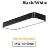 Plafonnier LED carré et bord arrondis Surface
