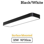 Plafonnier LED carré et bord arrondis Surface