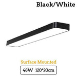 Plafonnier LED carré et bord arrondis Surface