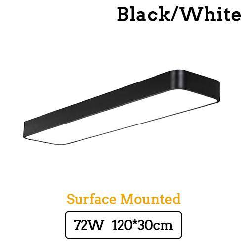 Square LED ceiling light with rounded edge Surface