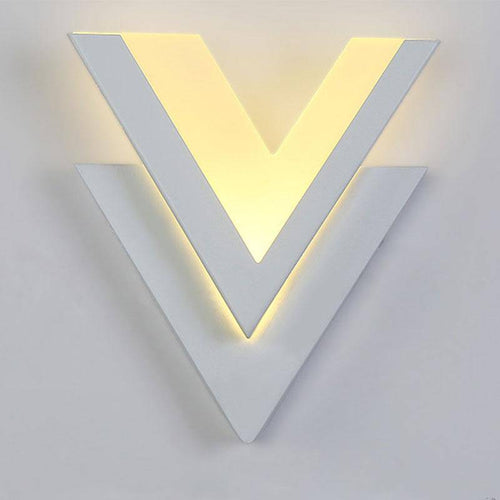 Applique murale LED en forme de V