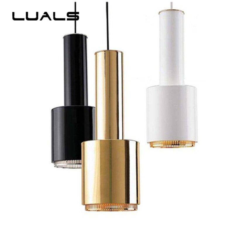 Suspension design LED aux formes cylindriques métal - vue 4 sur 12