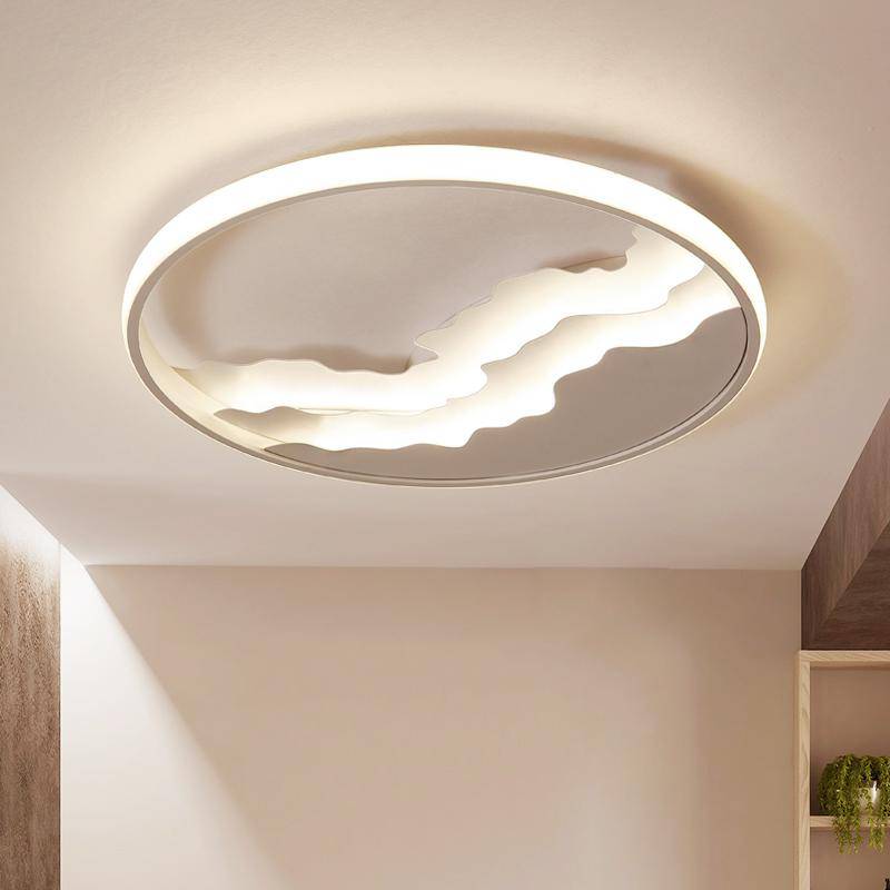 Round LED ceiling lamp with Luminaria design