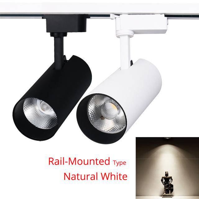 Spotlight LED to be fixed (black or white)