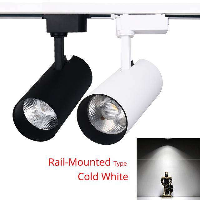 Spotlight LED to be fixed (black or white)