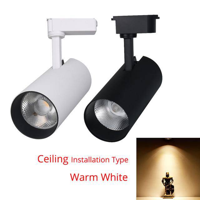 Spotlight LED to be fixed (black or white)
