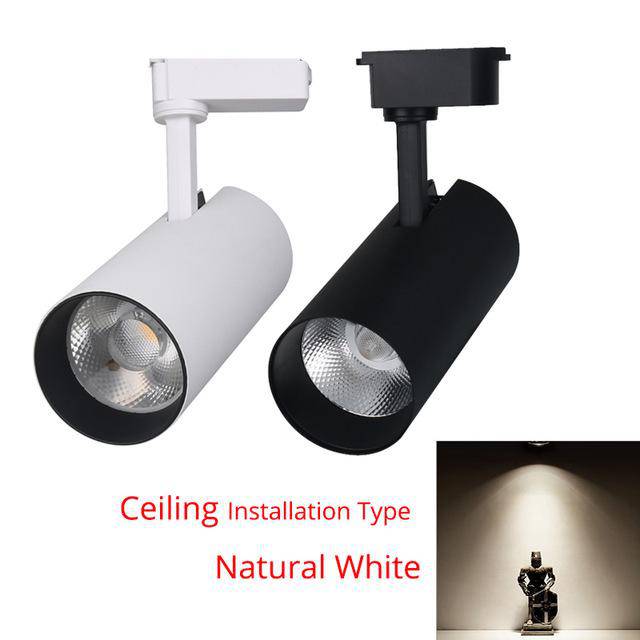 Spotlight LED to be fixed (black or white)