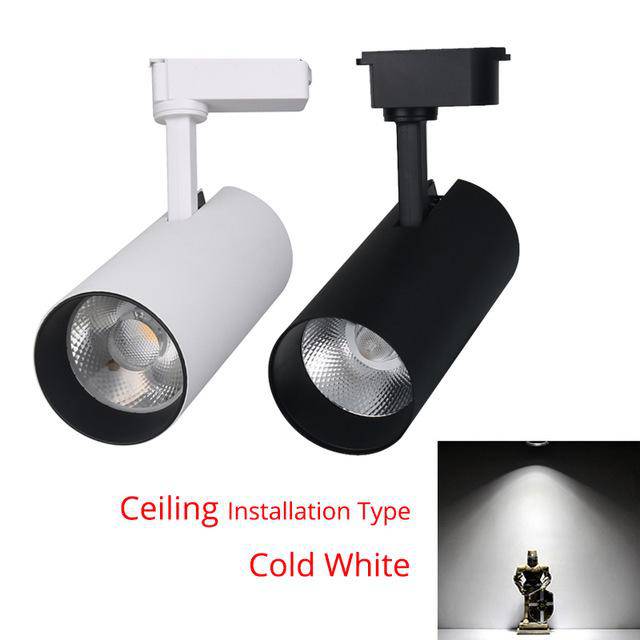Spotlight LED to be fixed (black or white)