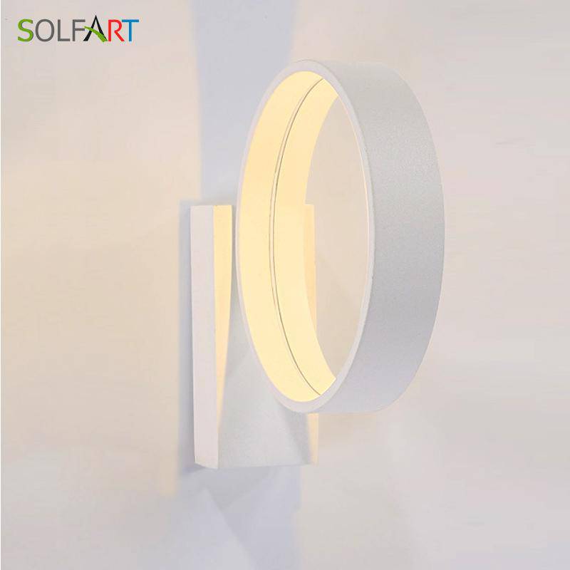 Applique design LED cercle blanc
