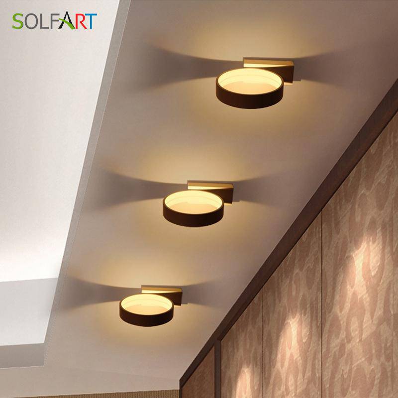 Applique design LED cercle blanc
