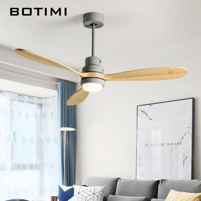 Modern LED ceiling fan with colorful base