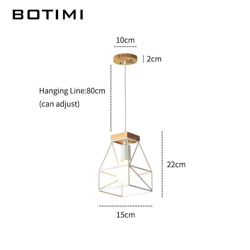 Lámpara de suspensión design Jaula de LEDs de metal blanco