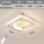 Plafonnier design LED cercle dans carré