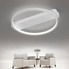 Plafonnier design LED cercle ou carré sur socle (noir ou blanc)