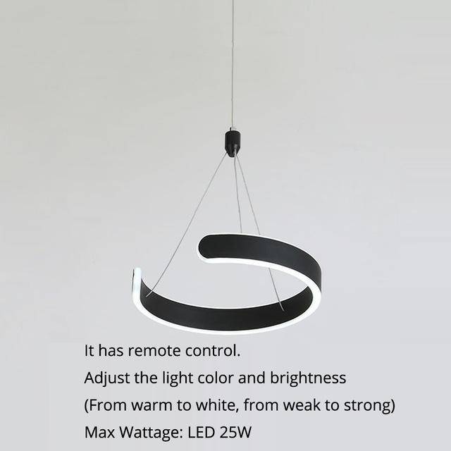 Design LED Pendant light Open Circle hanging