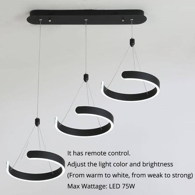 Suspension design LED cercle ouvert Hanging