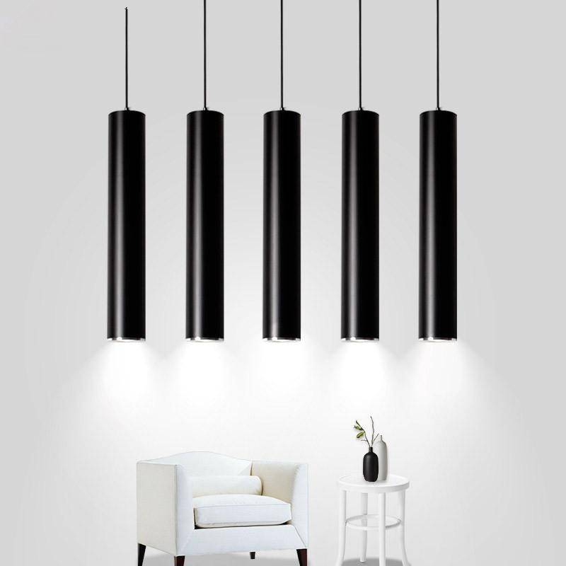 pendant light LED in cylinder tube