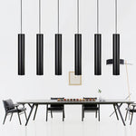 Suspension LED en tube cylindre