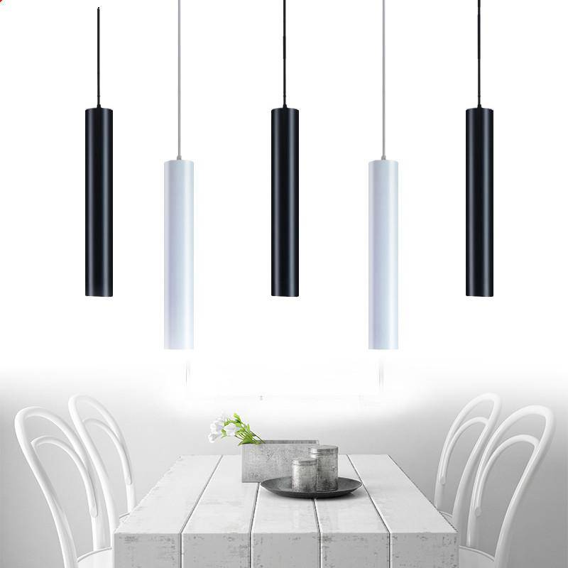 pendant light LED in cylinder tube