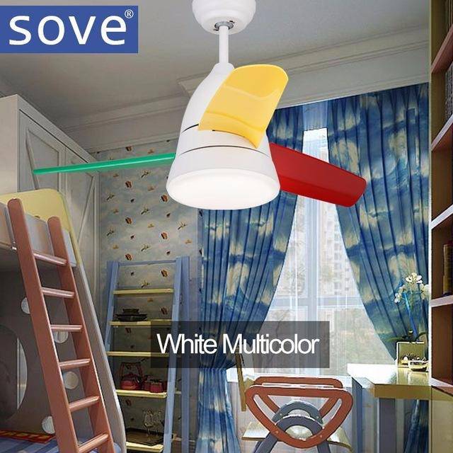 Ventilateur de plafond pour enfant à pales colorées Sove