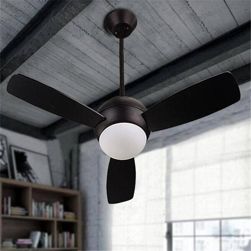 Ventilateur de plafond style industriel (noir ou blanc)