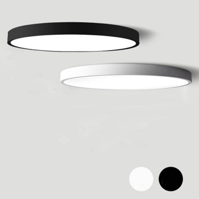 Plafonnier LED design arrondi et plat (plusieurs tailles)