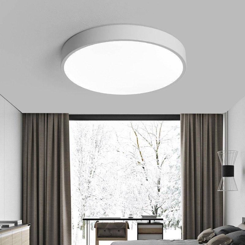 Plafonnier LED design arrondi et plat (plusieurs tailles)