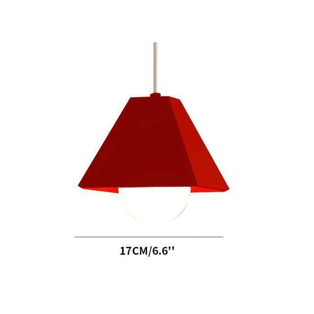 Suspension LED triangulaire de couleur