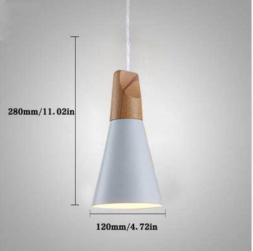 Suspension conique en bois (plusieurs couleurs)