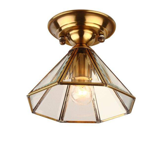 wall lamp geometric gold mural Corridor