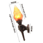 Applique extérieur LED torche dans une main