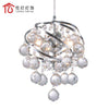 Suspension design moderne en cristal et boules