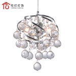 Suspension design moderne en cristal et boules