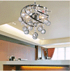Suspension design moderne en cristal et boules