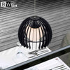 Suspension à LED design en forme de cage à pâles arrondies Birdcage