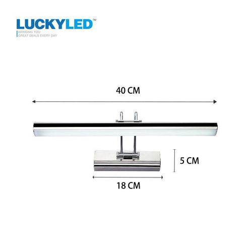 Applique murale LED pour miroir et salle de bain chromée Lucky