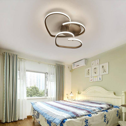 Plafonnier moderne design à LED en forme de coeur - vue 4 sur 5
