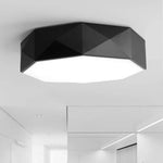 Plafonnier design géométrique à LED Minimalism (noir ou blanc)