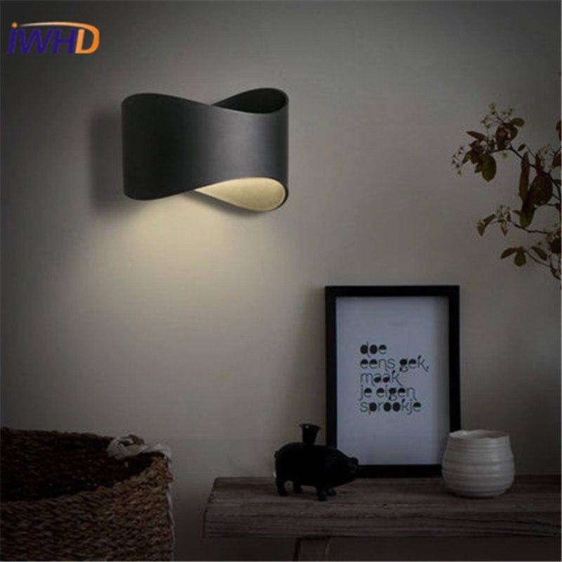 Lámpara de pared LED con design forma redondeada de moda