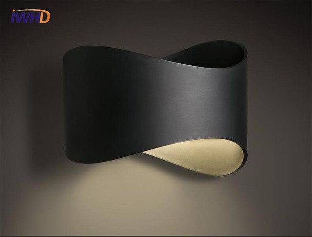 Lámpara de pared LED con design forma redondeada de moda