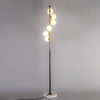 Lampadaire design moderne LED doré à boule en verre