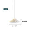 Suspensions design en cone de couleur Island