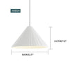 Suspensions design en cone de couleur Island