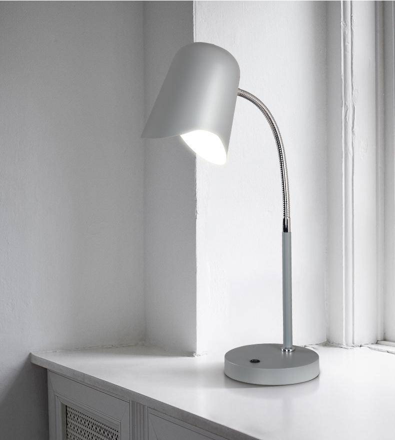 Colored LED bedside or desk lamp Nordic