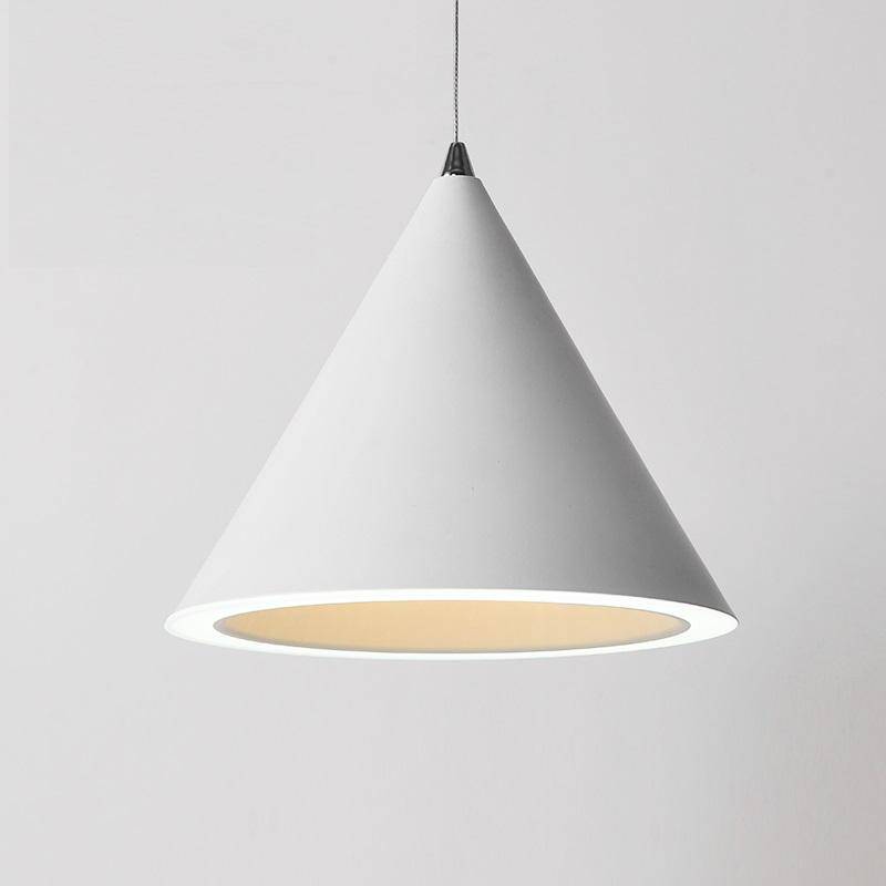 Suspension design LED cône Nordic (plusieurs couleurs)